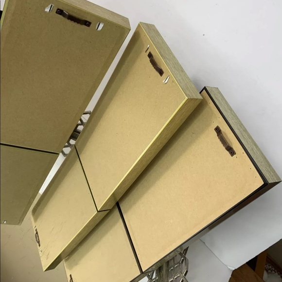 Tiki Bar Framed Picture Art Glass Lot 3 #N1 - Picture 7 of 7